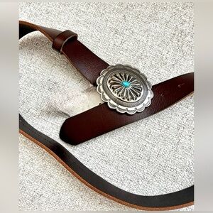 Banana Republic Turquoise Buckle Belt